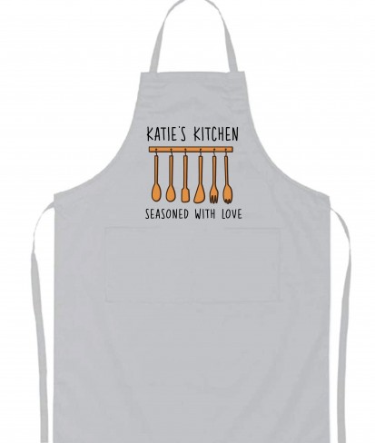 Personalised Kitchen Gear White Adjustable Cooking Apron